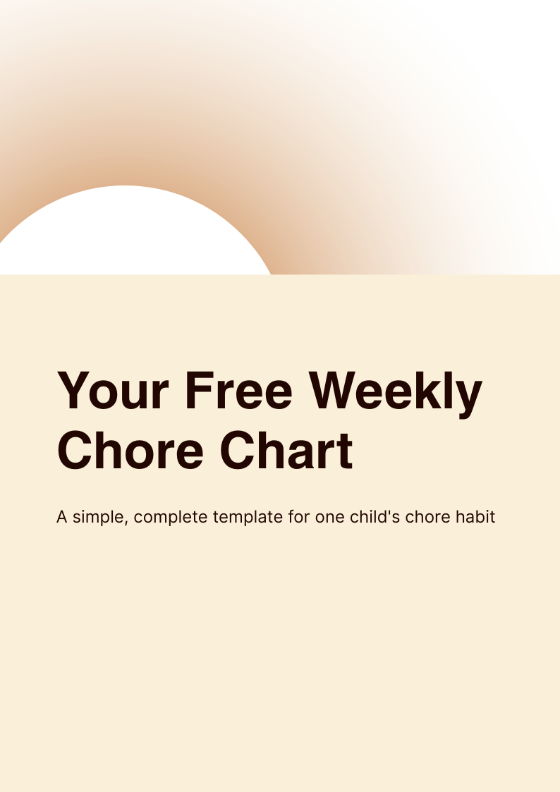Weekly Chore Chart